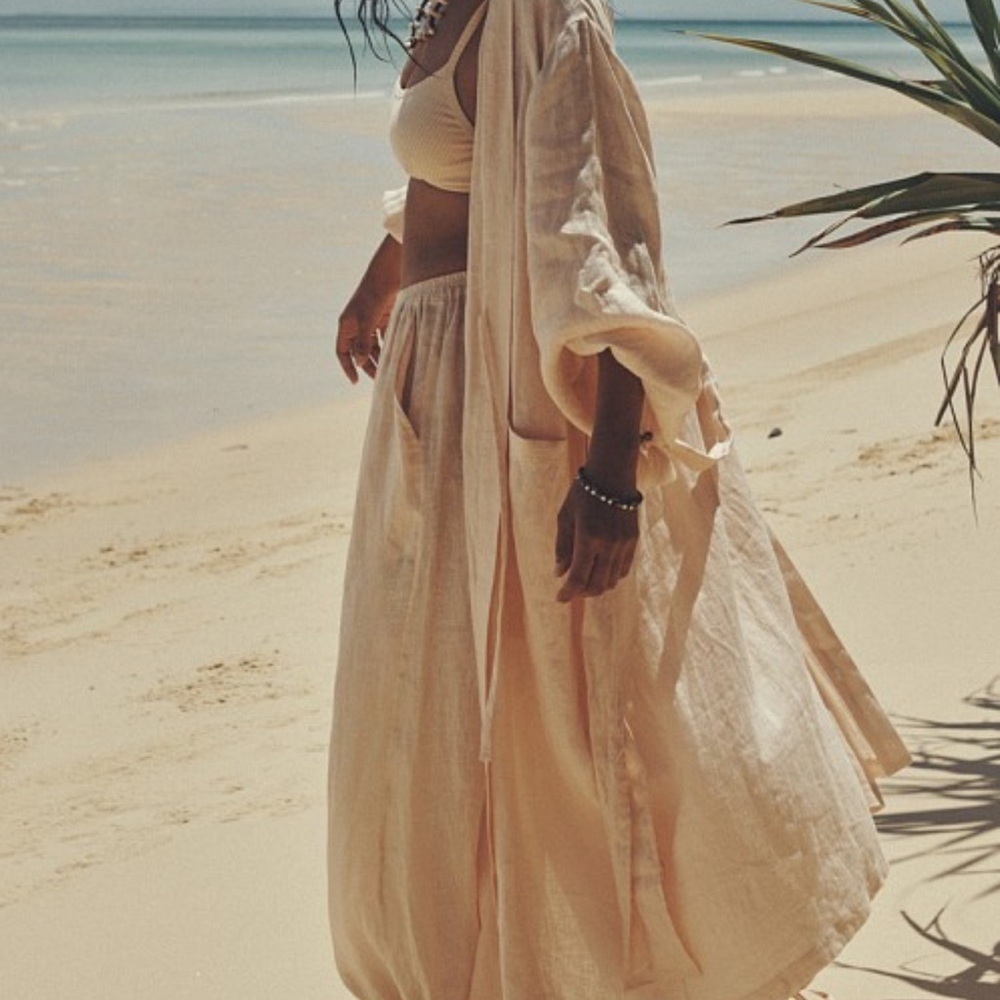 ISO Spell | Mae Linen Robe | S/M